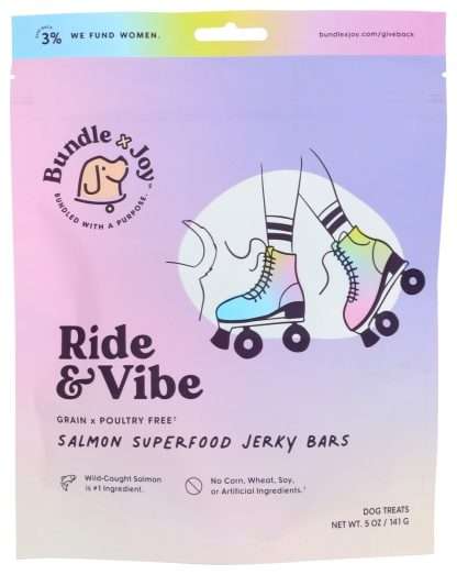 BUNDLE X JOY: Ride and Vibe Salmon Jerky Superfood Bars, 5 oz