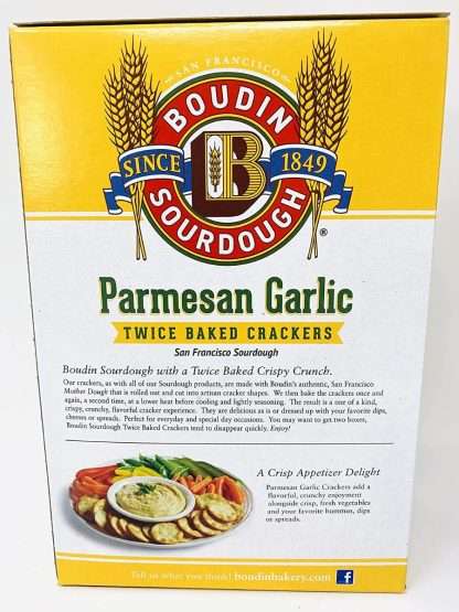 BOUDIN SOURDOUGH: Parmesan Garlic Crackers, 5 oz