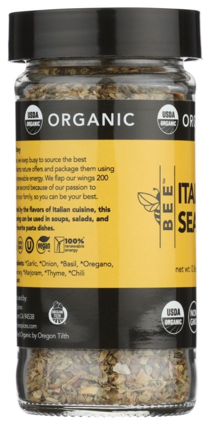 BEE SPICES: Organic Italian Seasoning, 0.8 oz