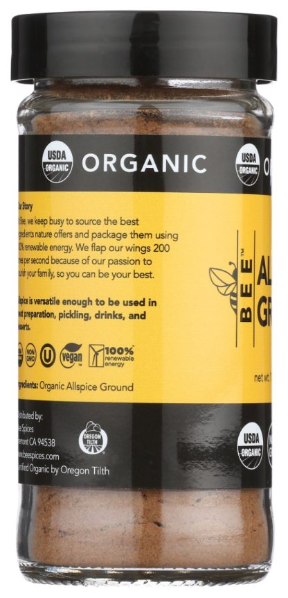 BEE SPICES: Organic All Spice Ground, 1.3 oz