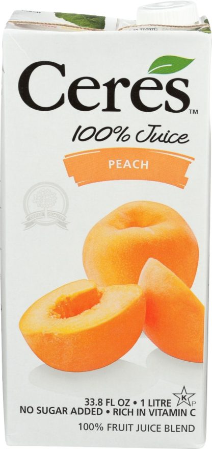 CERES: Peach Juice, 33.8 FL OZ