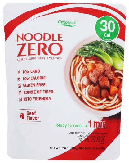 CALOLESS: Beef Konjac Noodle Zero, 13.6 oz