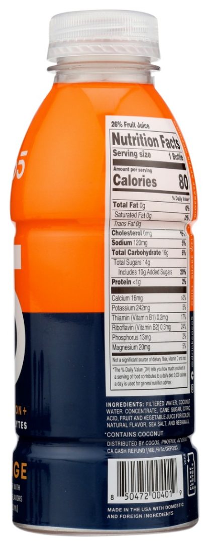 COCO5: Orange Coconut Water, 16.9 FL OZ