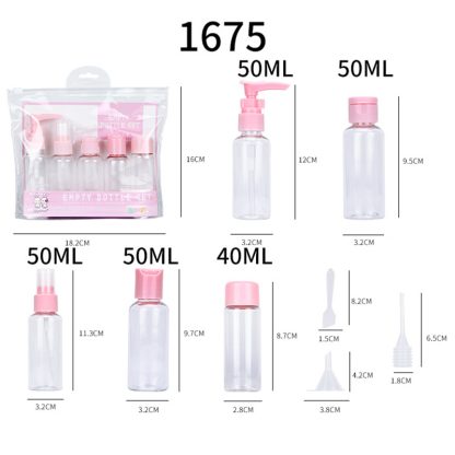Travel Mini Makeup Cosmetic Face Cream Pot Bottles Plastic Transparent Empty Make Up Container Bottle Travel Accessories