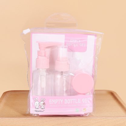 Travel Mini Makeup Cosmetic Face Cream Pot Bottles Plastic Transparent Empty Make Up Container Bottle Travel Accessories