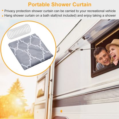 Shower Curtain Waterproof 70x70' Inches Bathroom Shower Drape Liner Print Polyester Fabric Bathroom Curtain