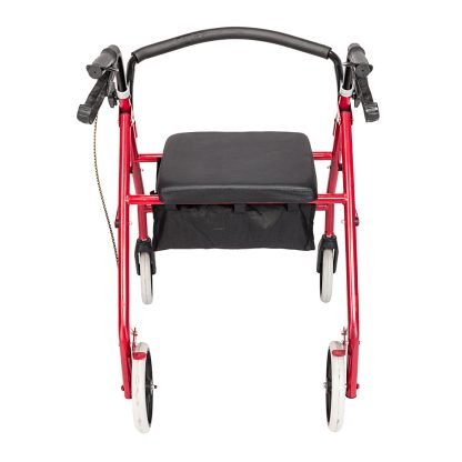 Four Wheel Walker Rollator with Fold Up Removable Back Support YF