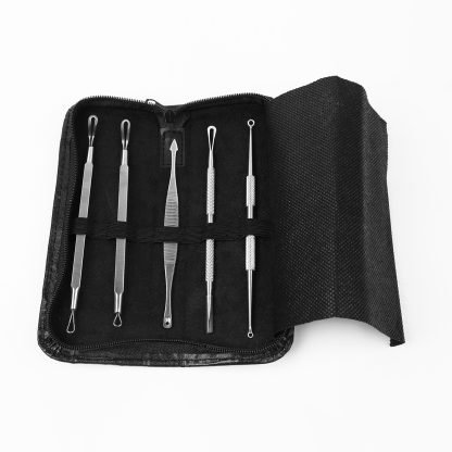 5 Pcs Blackhead Remover Kit Pimple Comedone Extractor Tool Set Stainless Steel