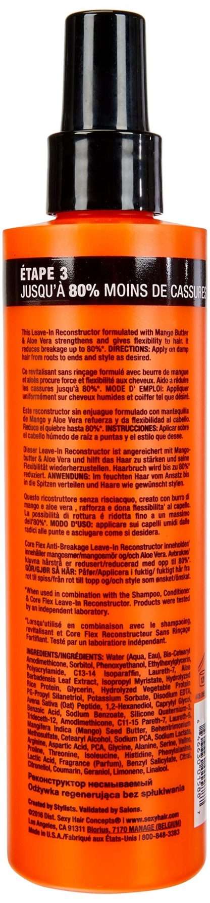 SEXY HAIR by Sexy Hair Concepts STRONG SEXY HAIR CORE FLEX LEAVE-IN RECONSTRUCTOR 8.5 OZ