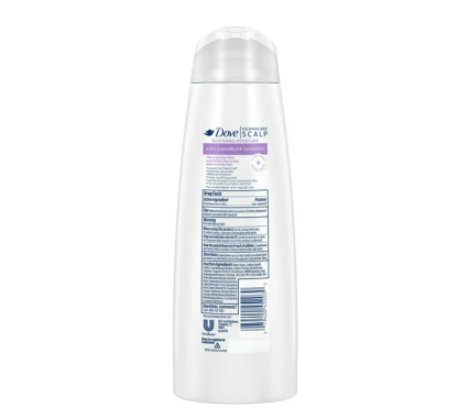 Dove Anti-Dandruff Shampoo; Dermacare Scalp; Soothing Moisture pH Balanced Formula ;