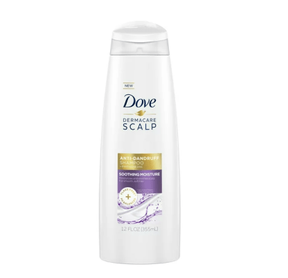 Dove Anti-Dandruff Shampoo; Dermacare Scalp; Soothing Moisture pH Balanced Formula ;