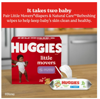 Huggies Natural Care Refreshing Baby Wipes; Cucumber Scent; 560 Count
