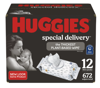 Huggies Special Delivery Hypoallergenic Baby Wipes; Unscented. 672 Count