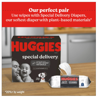 Huggies Special Delivery Hypoallergenic Baby Wipes; Unscented; 56 Count