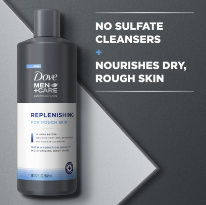 Dove Men+Care Advanced Care Liquid Body Wash Body Replenish Cleanser for Rough Skin .