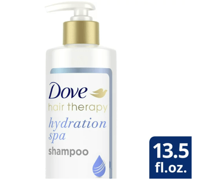 Dove Hydrating Shampoo; Hair Therapy with Hyaluronic Serum for Dry Hair; 13.