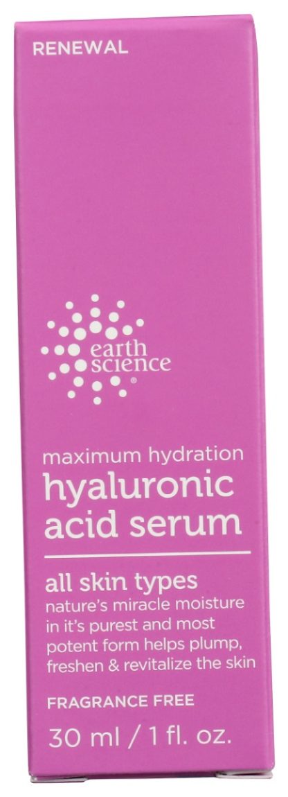 EARTH SCIENCE: Maximum Hydration Hyaluronic Acid Serum, 1 oz