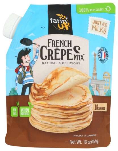 FARINUP: French Crepes Mix, 16 oz