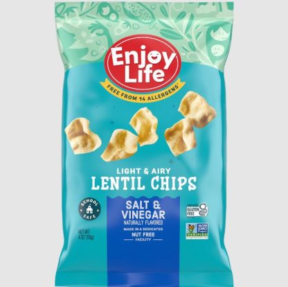ENJOY LIFE: Salt Vinegar Lentil Chips, 4 oz