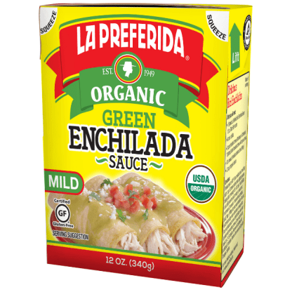 LA PREFERIDA: Organic Green Enchilada Sauce Tetra Recart, 12 oz