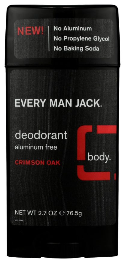 EVERY MAN JACK: Crimson Oak Deodorant Stick, 2.7 oz