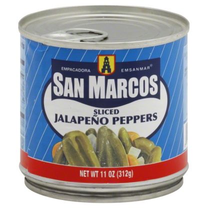SAN MARCOS: Sliced Jalapeno Peppers, 11 oz