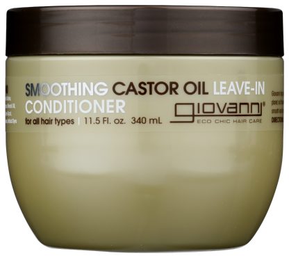 GIOVANNI COSMETICS: Smoothing Castor Oil Leave In Conditioner, 11.5 OZ
