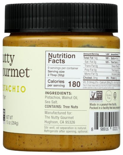 THE NUTTY GOURMET: Pistachio Butter, 10 oz