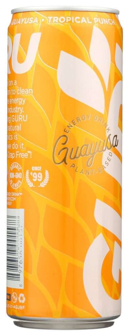 GURU: Guayusa Tropical Punch Energy Drink, 12 FL OZ