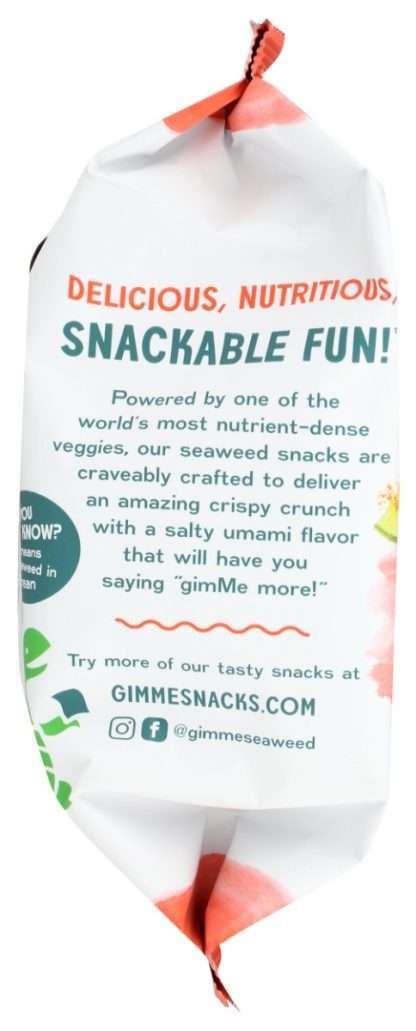 GIMME: Chili Lime Seaweed Snacks, 0.35 oz