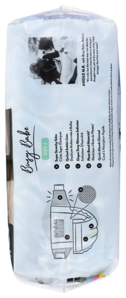 THE HONEST COMPANY: Clean Conscious Diapers Tie Dye For Size 4, 23 ea