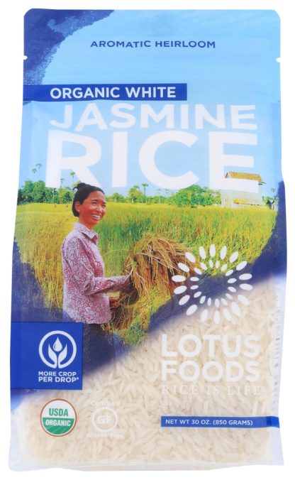 LOTUS FOODS: Organic White Jasmine Rice, 30 oz