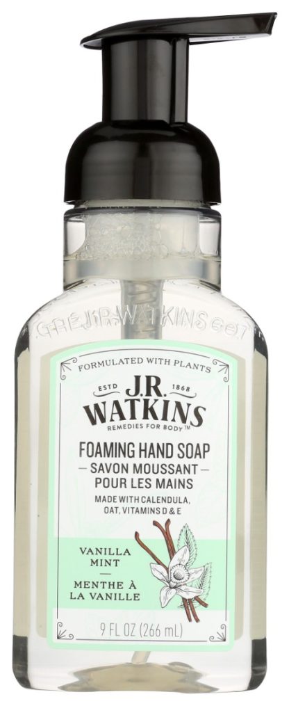 JR WATKINS: Vanilla Mint Foaming Hand Soap, 9 FL OZ