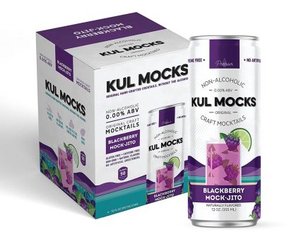 KUL MOCKS: Blackberry Mockjito Mocktails, 48 FL OZ