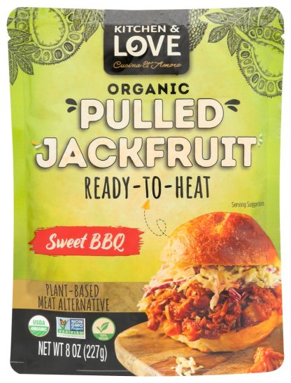 KITCHEN AND LOVE: Sweet Bbq Organic Pulled Jackfruit, 8 oz
