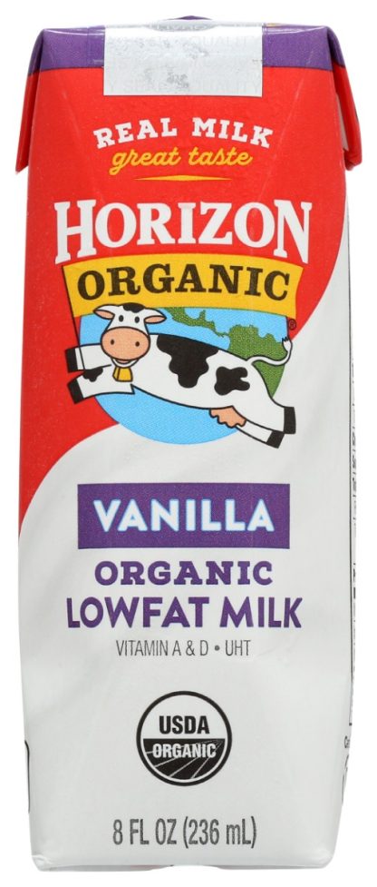 HORIZON: Organic Low Fat Vanilla Milk Box, 8 FL OZ