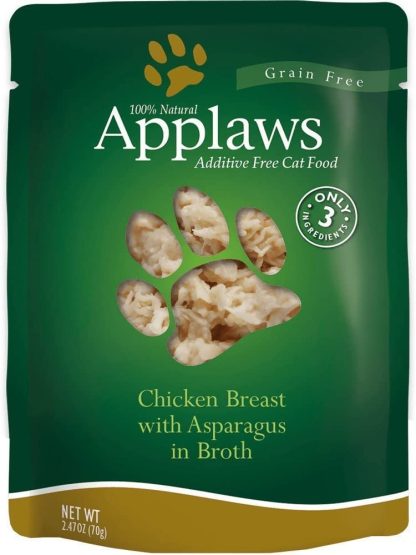 APPLAWS: Cat Food Chicken Breast with Asparagus in Broth, 2.47 oz