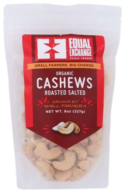 EQUAL EXCHANGE: Organic Roasted Salted Cashews, 8 OZ