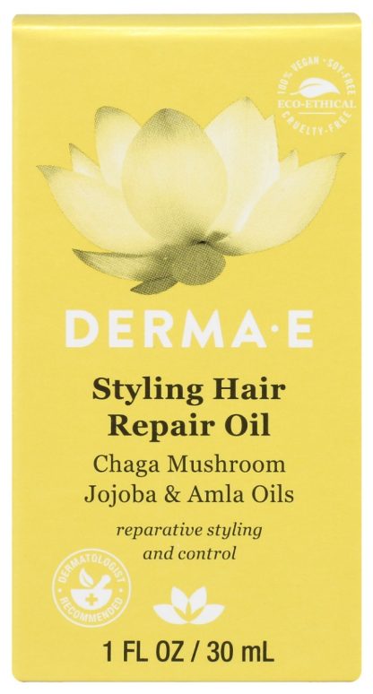 DERMA E: Styling Repair Hair Oil, 1 OZ