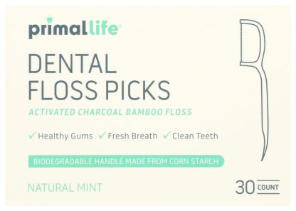 PRIMAL LIFE ORGANICS: Floss Dental Bamboo Charcoal, 30 EA