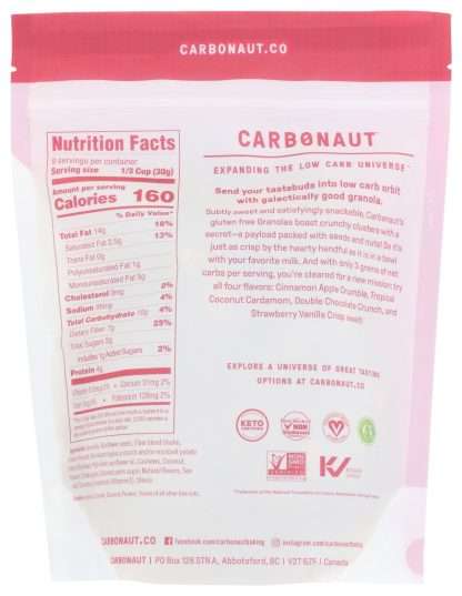 CARBONAUT: Crumble Granola Cinnamon Apple, 10 OZ