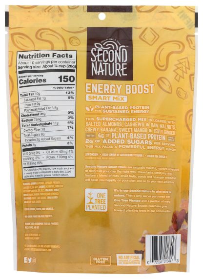 SECOND NATURE: Energy Boost Smart Mix, 10 oz
