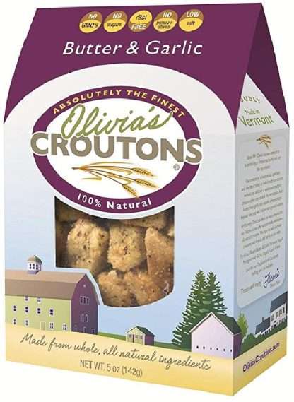 OLIVIAS CROUTONS: Butter & Garlic Crouton, 5 oz