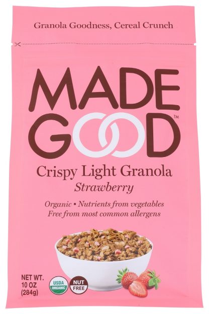MADEGOOD: Strawberry Crispy Light Granola, 10 oz