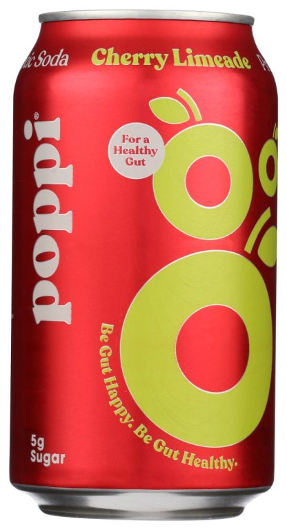 POPPI: Soda Prebiotic Cherry Limeade, 12 FL OZ