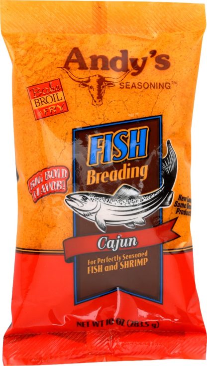 ANDYS SEASONING: Cajun Fish Breading, 10 oz