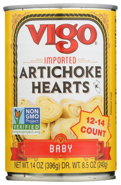 VIGO: Baby Imported Artichoke Hearts, 14 oz