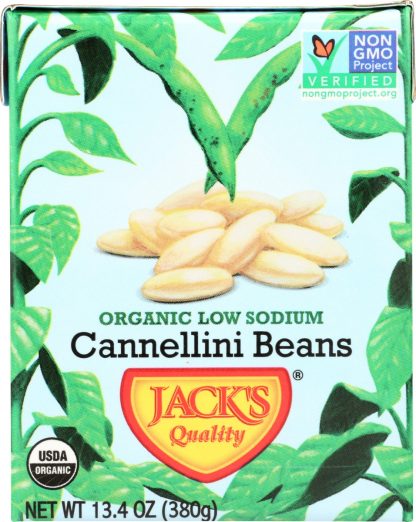 JACKS QUALITY: Bean Cnnllni Lw Sodium Org, 13.4 oz