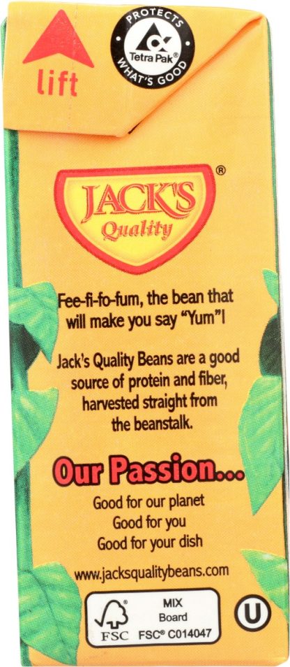 JACKS QUALITY: Bean Grbnzo Lw Sodium Org, 13.4 oz