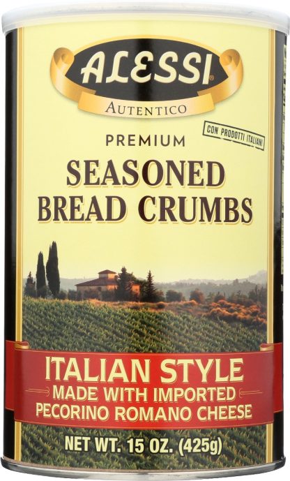 ALESSI: Seasoned Italian Style Bread Crumbs, 15 oz